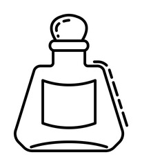 bottle of alcohol dusk icon illustration on transparent background