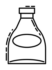 bottle of alcohol dusk icon illustration on transparent background