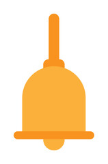 Easter, bell icon illustration on transparent background