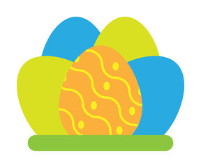 Easter, eggs icon illustration on transparent background