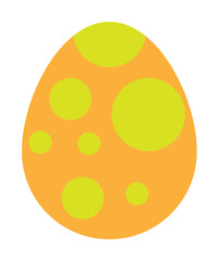 Easter, egg icon illustration on transparent background