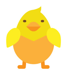 Easter, chick icon illustration on transparent background