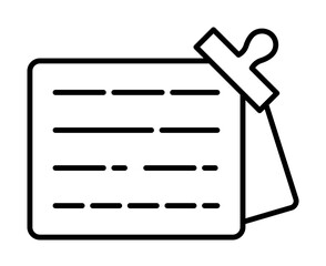 Notes, typing, document icon illustration on transparent background