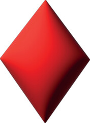 Obraz premium poker playing card diamond 3d