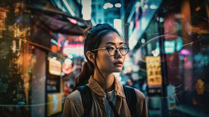 Obraz premium ai generated illustration AI technology helping people in everyday life.