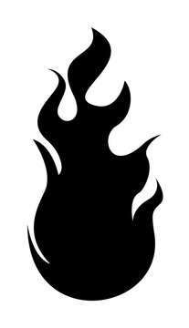 recommend clip art: fire, flame isolated simple on white background icon illustration on transparent background
