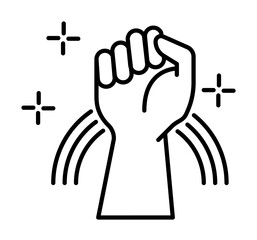 Fight, Lgbt, rainbow icon illustration on transparent background