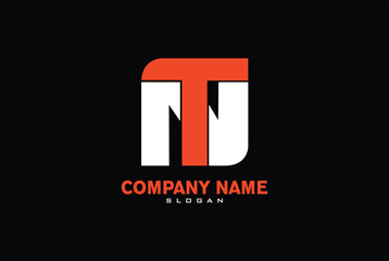 letter N,T, NT or TN logo design, vector, emblem, illustration. business and marketing logo.
