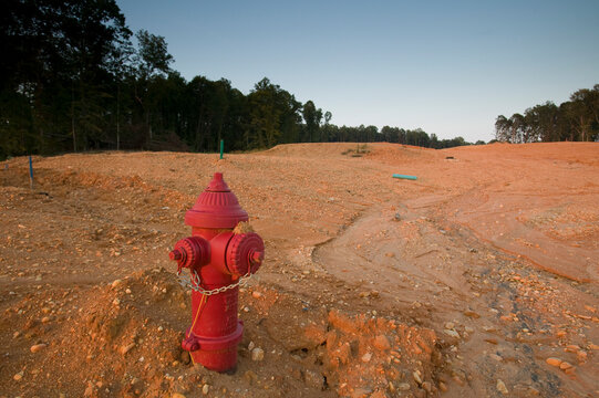 Site of a housing development next to the Fredericksburg battlefield in Virginia, USA; Fredericksburg, Virginia, United States of America