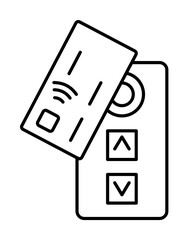 Card, payment icon illustration on transparent background