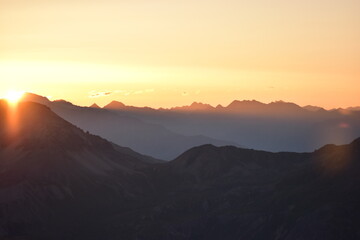 Obraz premium Sonnenaufgang Berge