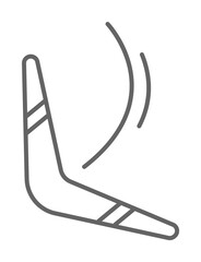 Prehistoric boomerang icon illustration on transparent background