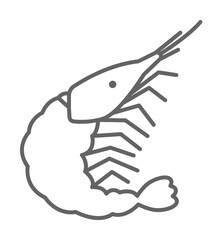 Prehistoric shellfish icon illustration on transparent background