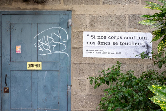Gustave Flaubert cit&eacute; en un lieu inattendu