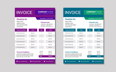Invoice Design templates or Bill Payment form design