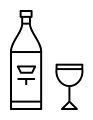 Russian, culture, vodka icon illustration on transparent background