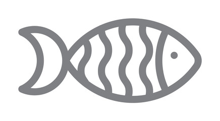fish icon illustration on transparent background