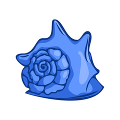 Seashells underwater icon, vector illustration.