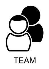 team icon illustration on transparent background