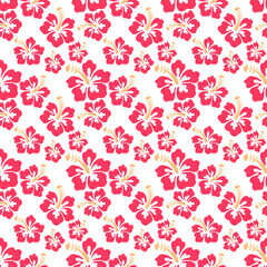 Purple Aloha Hawaiian Shirt Seamless Background Pattern	