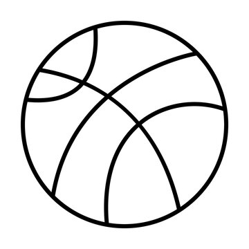 recommend clip art: basketball outline icon illustration on transparent background
