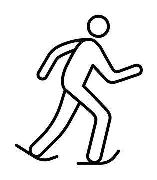 skater outline icon illustration on transparent background