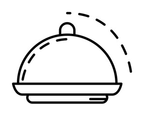 tray dusk style icon illustration on transparent background