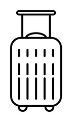 suitcase dusk style icon illustration on transparent background