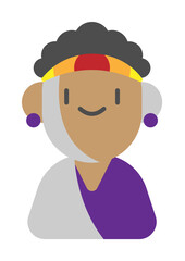 World pride day, womancolor icon illustration on transparent background