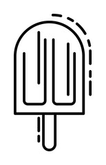 ice cream dusk style icon illustration on transparent background