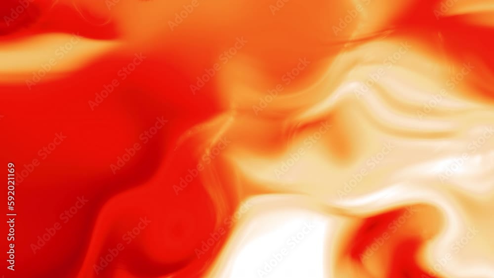Wall mural dramatic red and orange cloud effect with moving light rays shining through. motion. curving gradien
