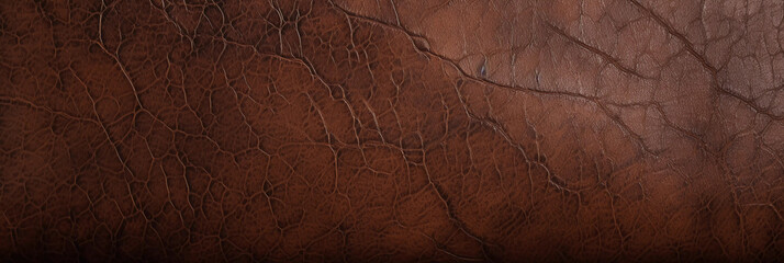 Brown leather with clear structure - texture - wallpaper