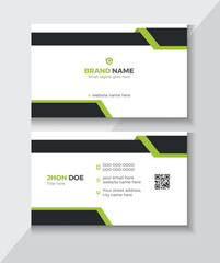 Modern presentation card with company logo. Vector business card template. Visiting card for business and personal use. Vector illustration design.