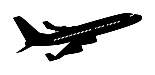 Realistic illustration aircraft is isolated on white background - vector icon illustration on transparent background