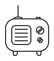 radio apparatus icon illustration on transparent background