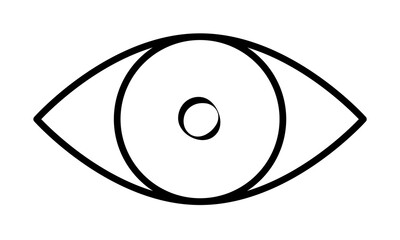eye icon illustration on transparent background