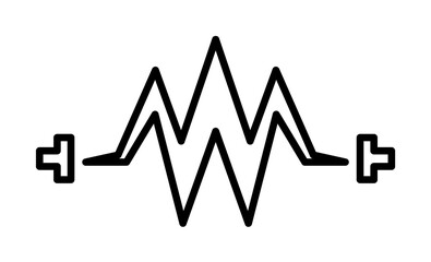 electricity icon illustration on transparent background