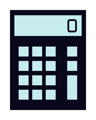 calculator icon illustration on transparent background