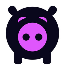 pigeon icon illustration on transparent background