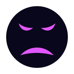 emotion anger icon illustration on transparent background