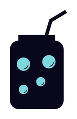 juice jar icon illustration on transparent background
