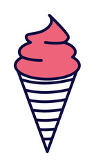 ice-cream icon illustration on transparent background