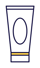 a tube of cream icon illustration on transparent background