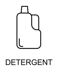 Obraz premium detergent icon illustration on transparent background