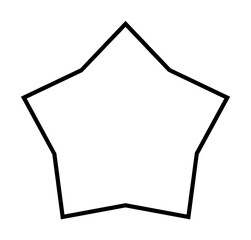 star line icon illustration on transparent background