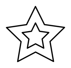 star line icon illustration on transparent background