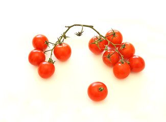 tomatoes on white background - 592026187