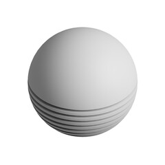 Abstract three-dimensional sphere design element. 3d infographic presentation ball icon.