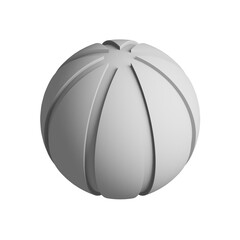 Abstract three-dimensional sphere design element. 3d infographic presentation ball icon.
