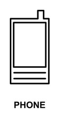 phone icon illustration on transparent background